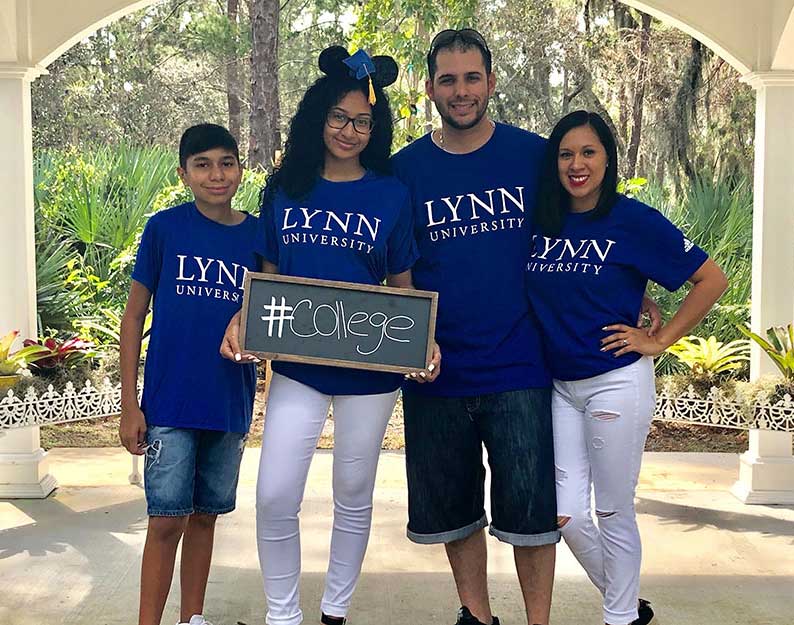 a “Lynn parent” shirt